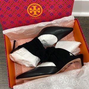 TORY BURCH Eleanor 65 mm mule - black; SIZE 10
